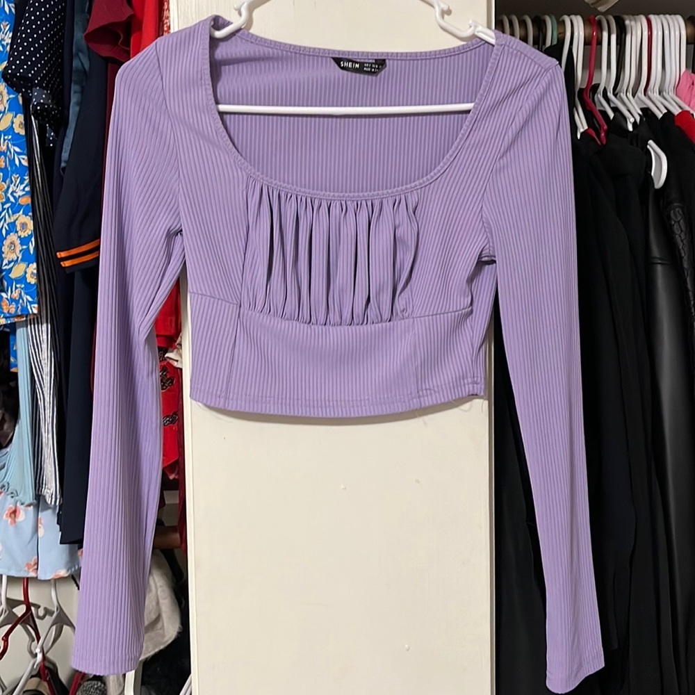 Shein Ruched Bust Crop Top